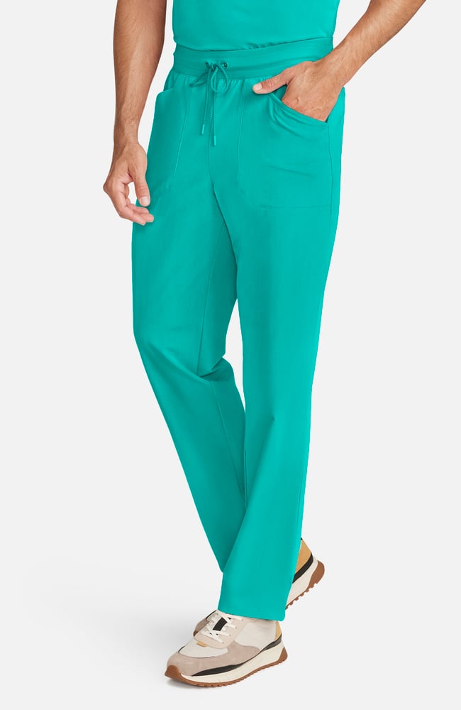 Men's Zephyr 5-Pocket Straight Leg Scrub Pant, SGR Surgical Green | green, large