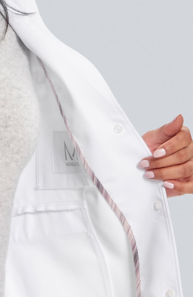 Women's M3 Estie Classic Fit 36&frac12;" Lab Coat, WHT White | white, large