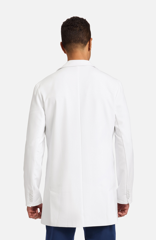 Men's Jonas Fitted 34&frac12;" Lab Coat , WHT White | white, large