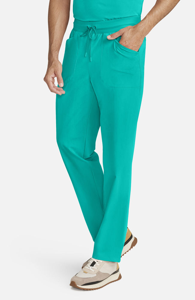 Men's Zephyr 5-Pocket Straight Leg Scrub Pant, SGR Surgical Green | green, large