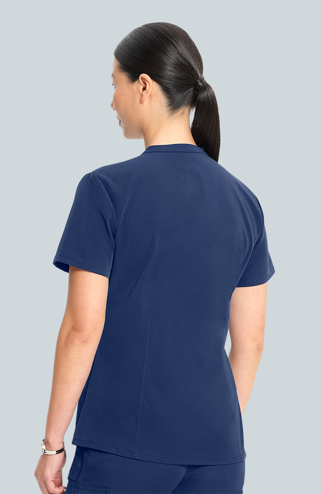 Women's Scrub Set: Taiga Welt Pocket Top & Anemone Straight Leg Pant, NAV Navy | navy, large
