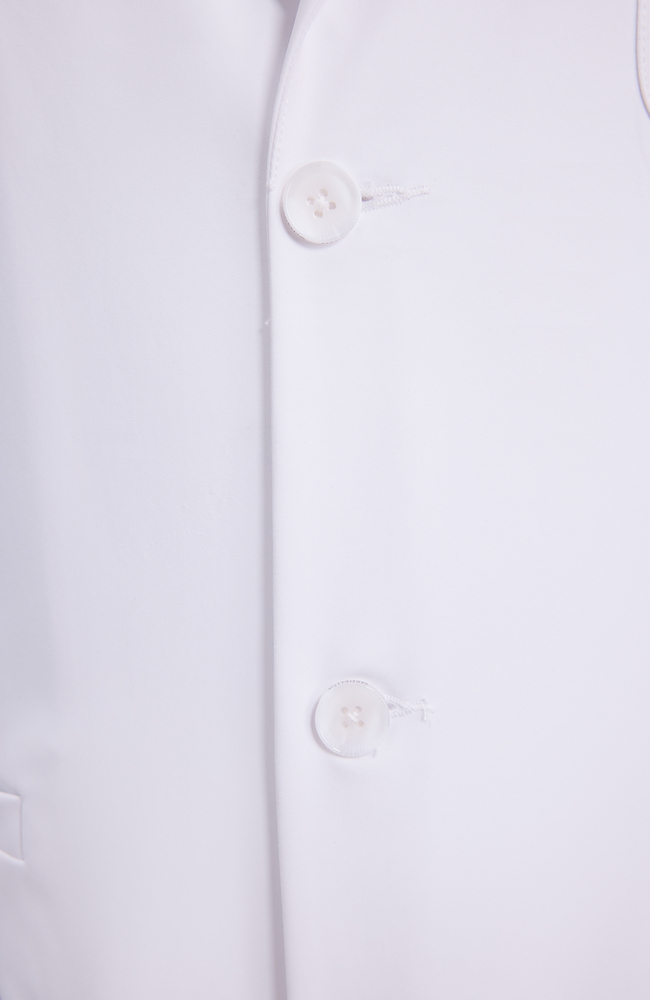 Men's Francis Patch Pocket 36" Lab Coat, WHT White | white, large