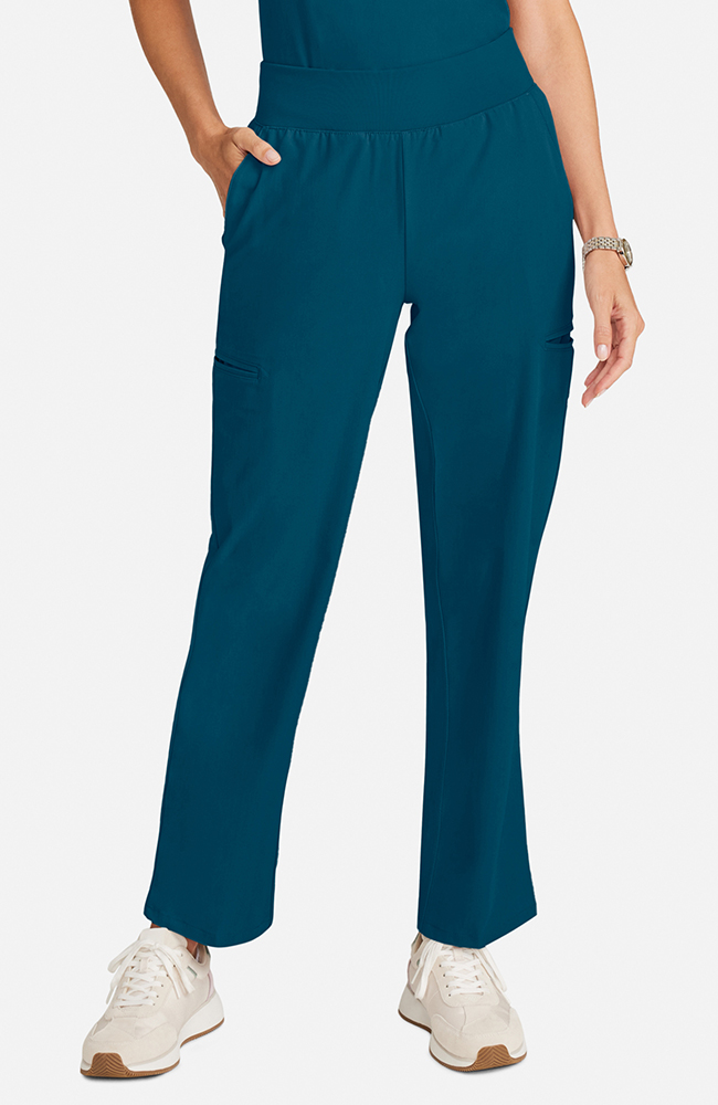 Women's Straight Leg Ankle Scrub Pant, CAR Caribbean Blue | caribbean blue, large