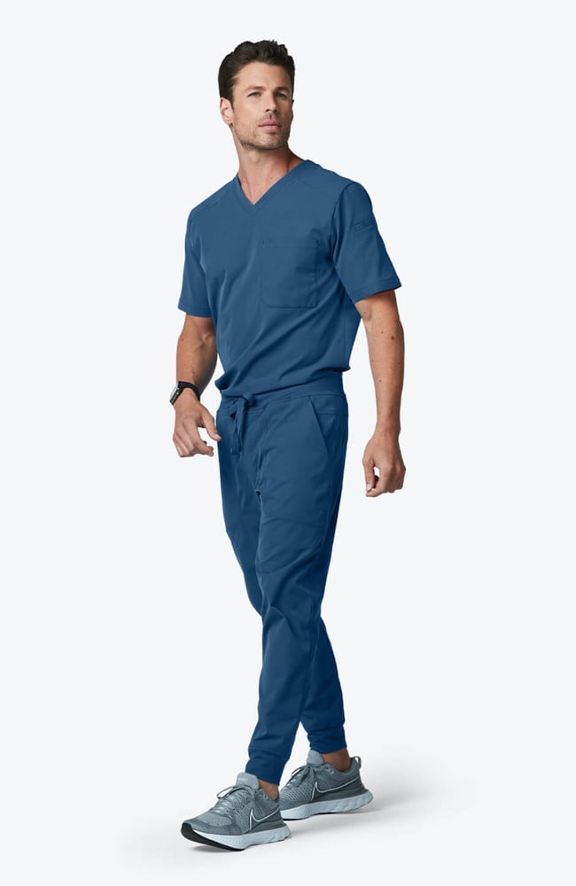 Men's Ascent Jogger Scrub Pant, OCE Ocean | blue, large