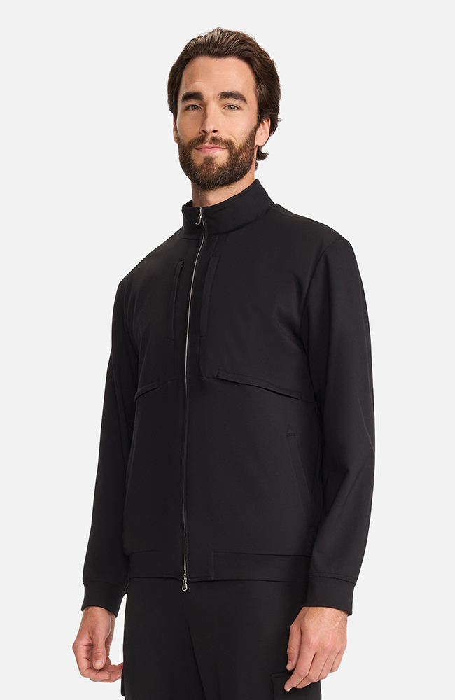 Men's Ponte Track Jacket, BLK Black | black, large