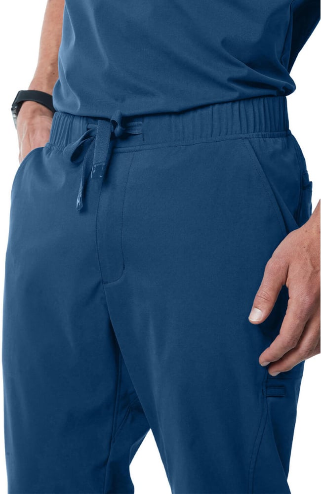Men's Summit Cargo Drawstring Scrub Pant, OCE Ocean | blue, large