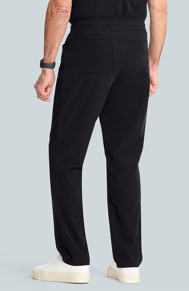 Men's Zephyr 5-Pocket Straight Leg Scrub Pant, BLK Black, large