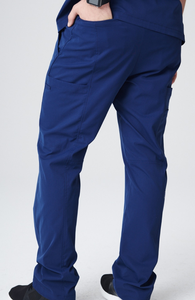 Men's Summit Cargo Drawstring Scrub Pant, NAV Navy Blue, large