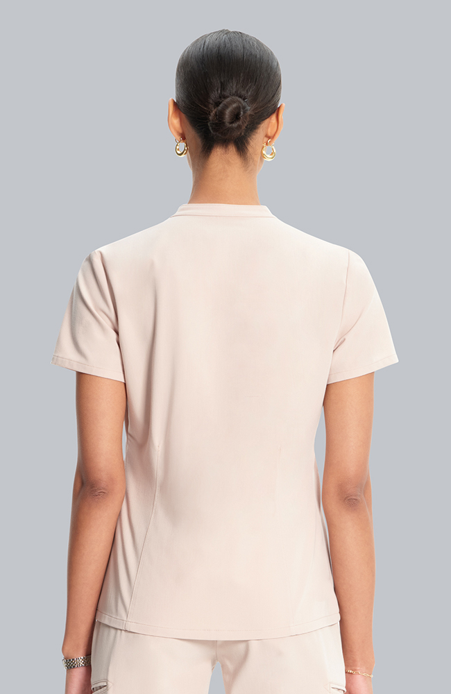 Women's Taiga Welt Pocket Scrub Top, TAT Toasted Tan | brown, large