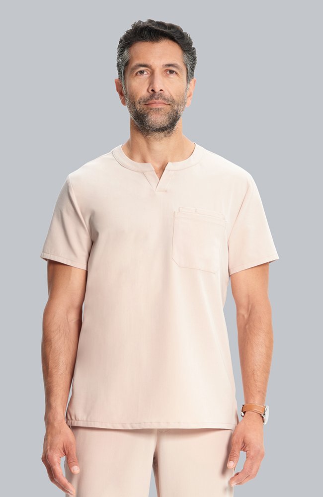 Men's Cirrus Split Crew Neck Scrub Top, , large