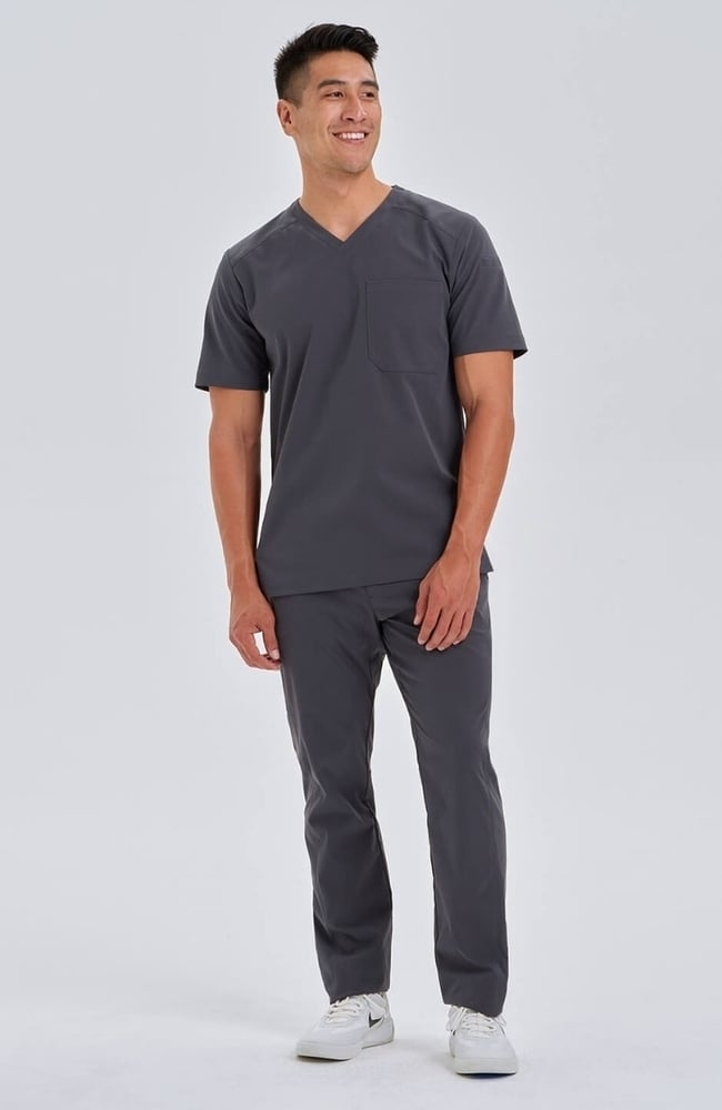 Men's Summit Cargo Drawstring Scrub Pant, PWT Pewter | pewter, large