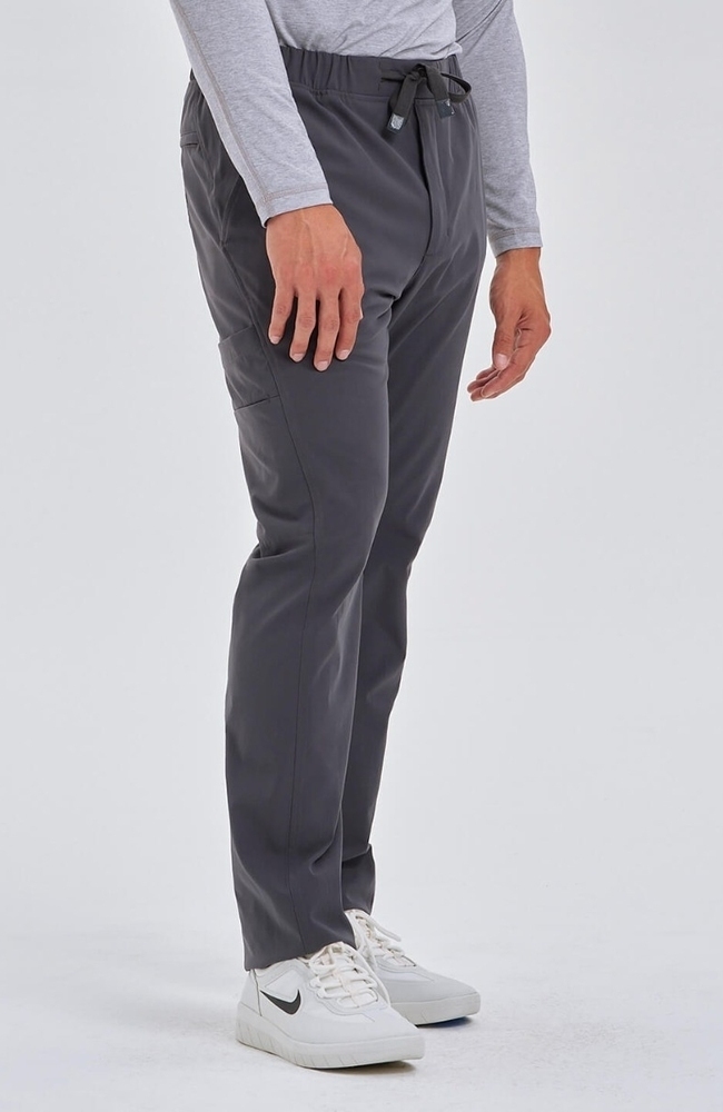 Men's Summit Cargo Drawstring Scrub Pant, PWT Pewter, large