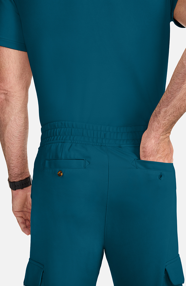 Men's Ponte Cargo Scrub Pant, CAR Caribbean Blue, large