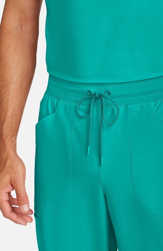 Men's Zephyr 5-Pocket Straight Leg Scrub Pant, SGR Surgical Green | green, large