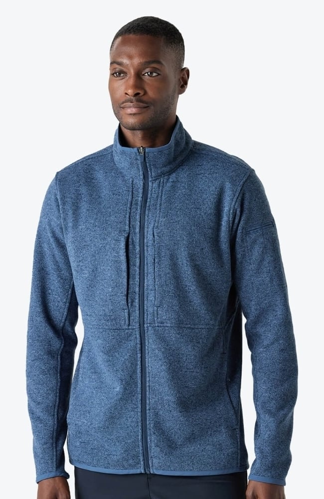 Men's Strata Performance Fleece Scrub Jacket, SBL Slate Blue | blue, large
