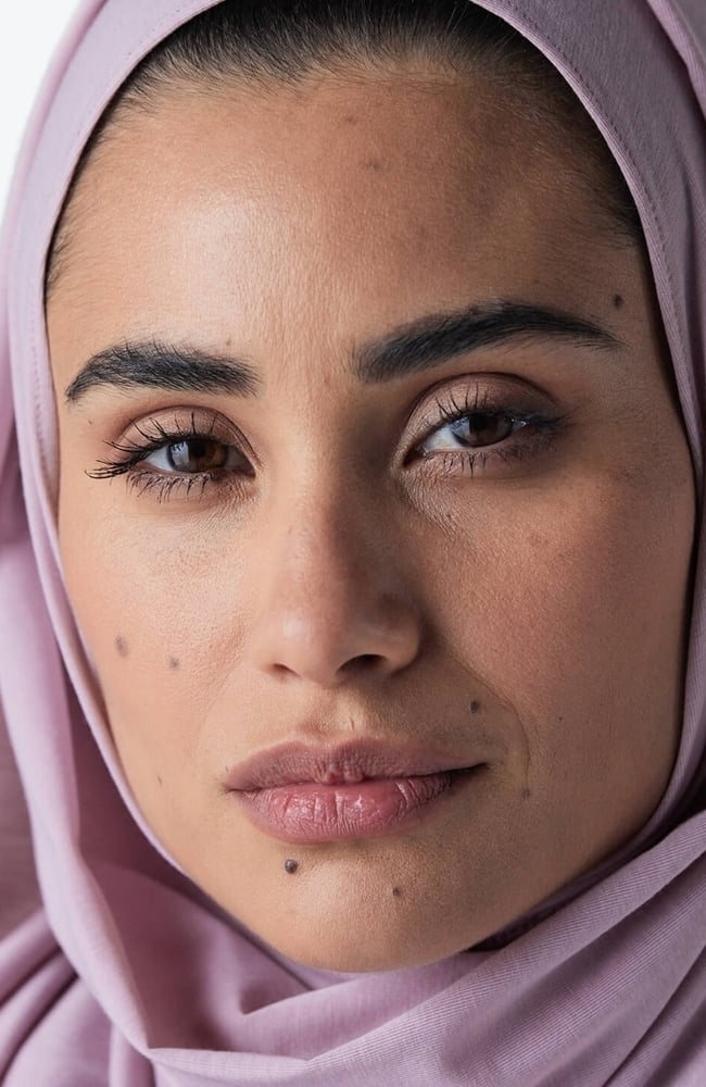 Women's Medical Hijab, BLS Blush | purple, large