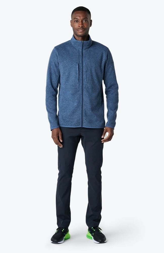 Men's Strata Performance Fleece Scrub Jacket, SBL Slate Blue | blue, large