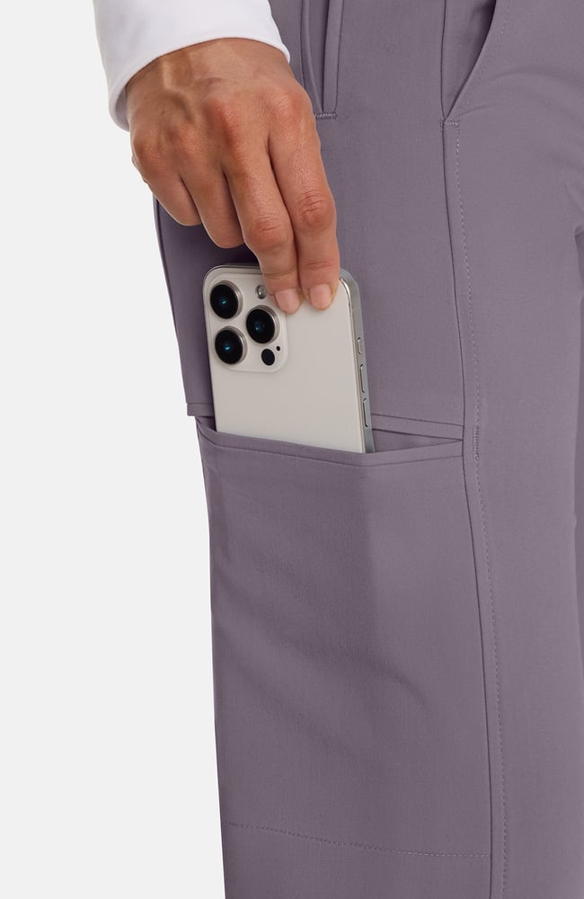 Women's Tapered Cropped Scrub Pant, MIN Mink | grey, large