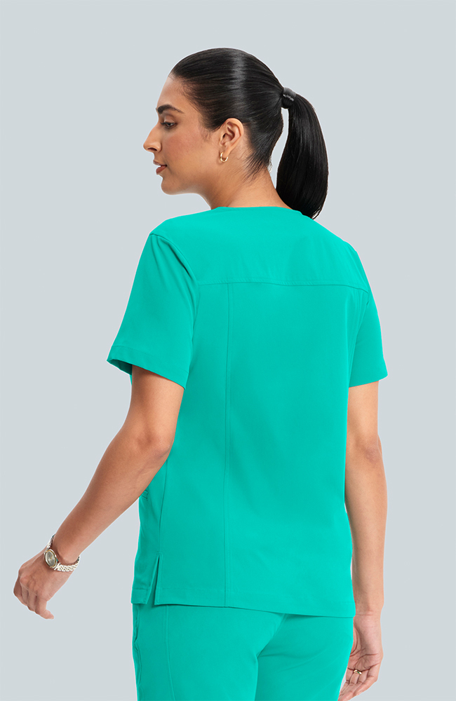 Women's Calyx V-Neck Scrub Top, , large