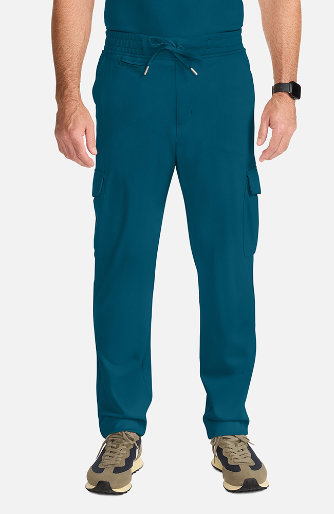 Men's Ponte Cargo Scrub Pant, CAR Caribbean Blue, large