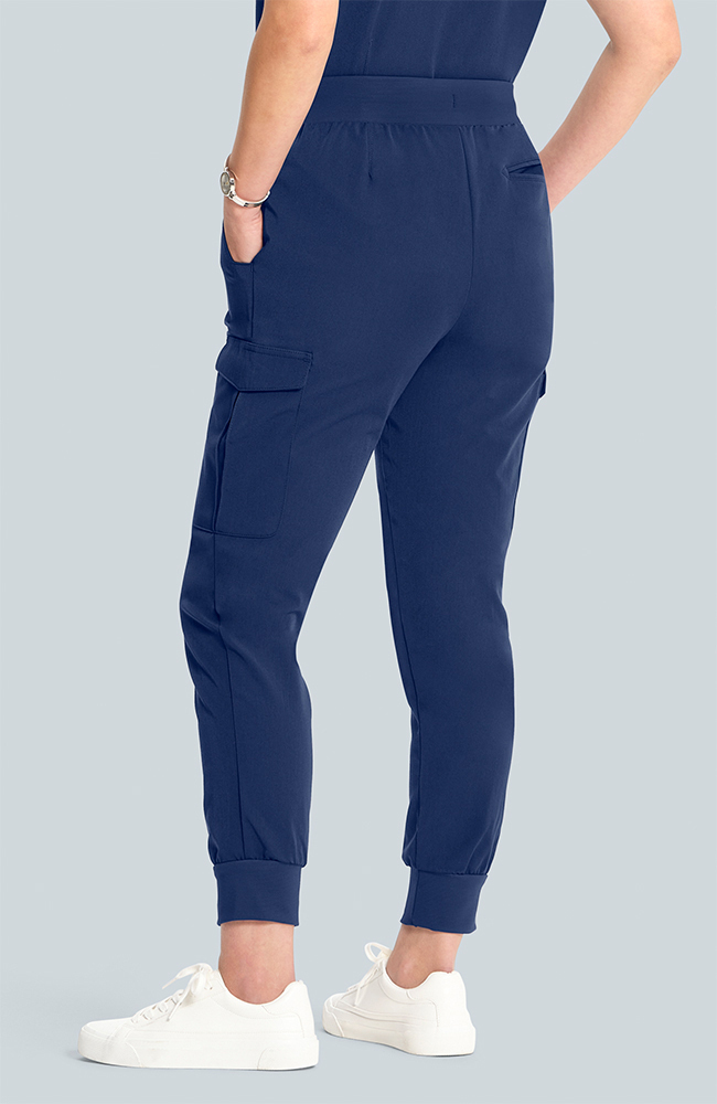 Women's Scrub Set: Taiga Welt Pocket Top & Bosque Jogger Pant, NAV Navy, large