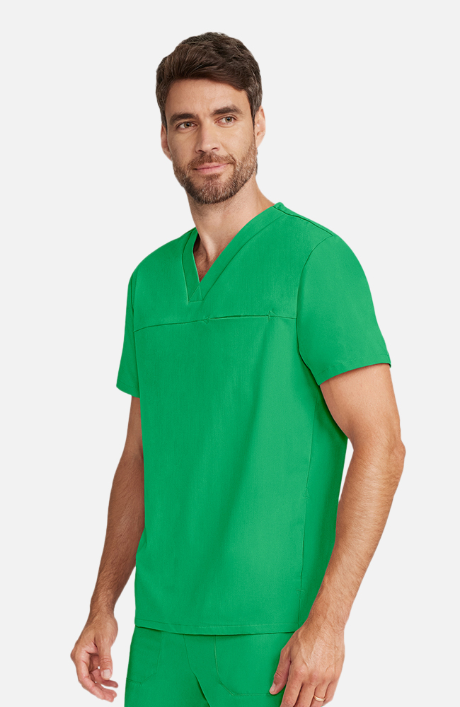 Men's Scrub Set: Vapor 3-Pocket Top &  Zephyr Straight Leg Pant, SGR Surgical Green, large