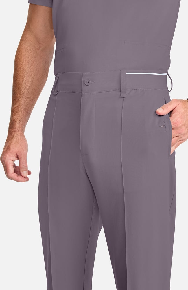 Men's Pintuck Tapered Scrub Pant, MIN Mink, large