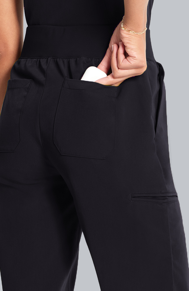 Women's Scrub Set: Flora 3-Pocket Top & Straight Leg Ankle Pant, , large