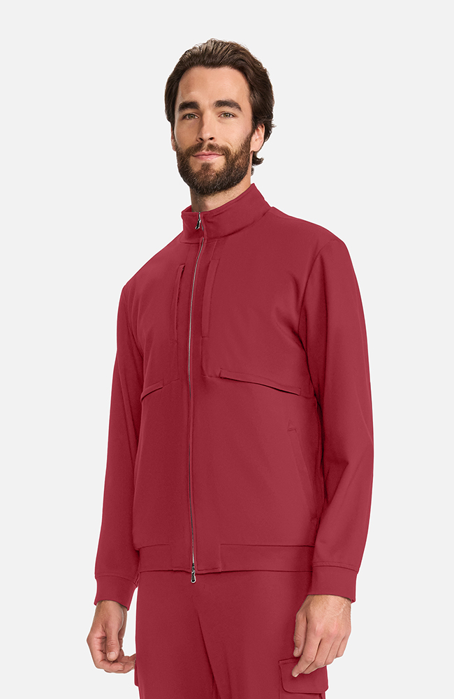 Men's Ponte Track Jacket, CHW Cherry Wood | red, large