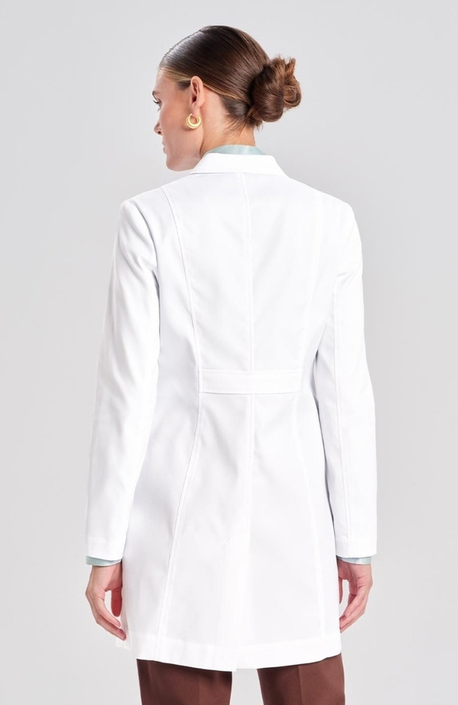 Women's Rebecca Slim Fit 33¼" Lab Coat, WHT White, large