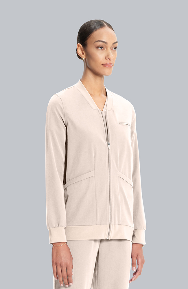 Women's Savannah 5-Pocket Scrub Jacket, TAT Toasted Tan | brown, large