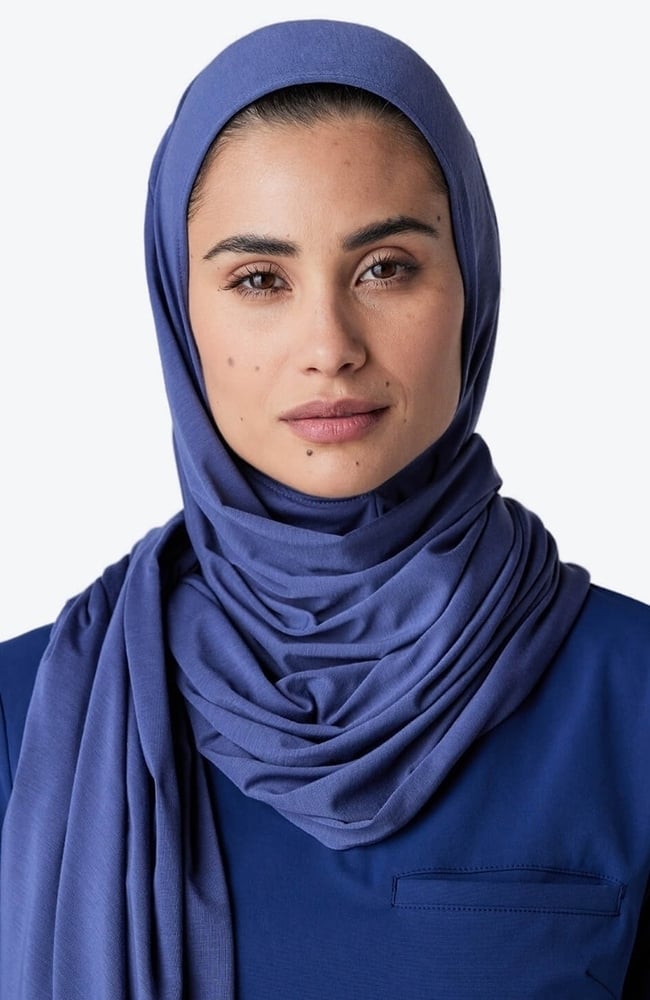 Women's Medical Hijab, DBL Dark Blue | blue, large