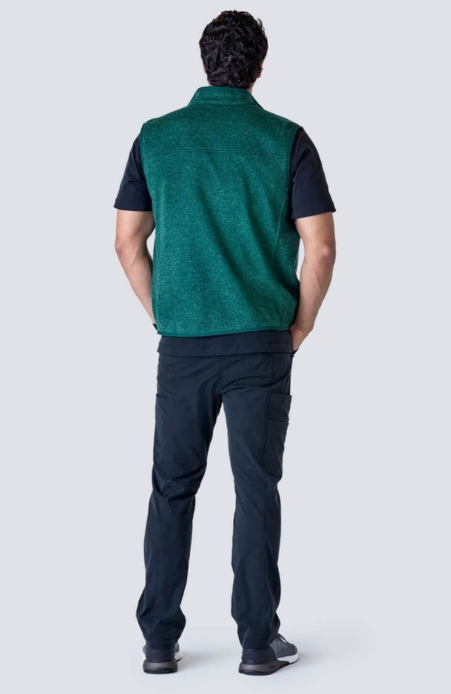 Men's Strata Fleece Sweater Vest, , large