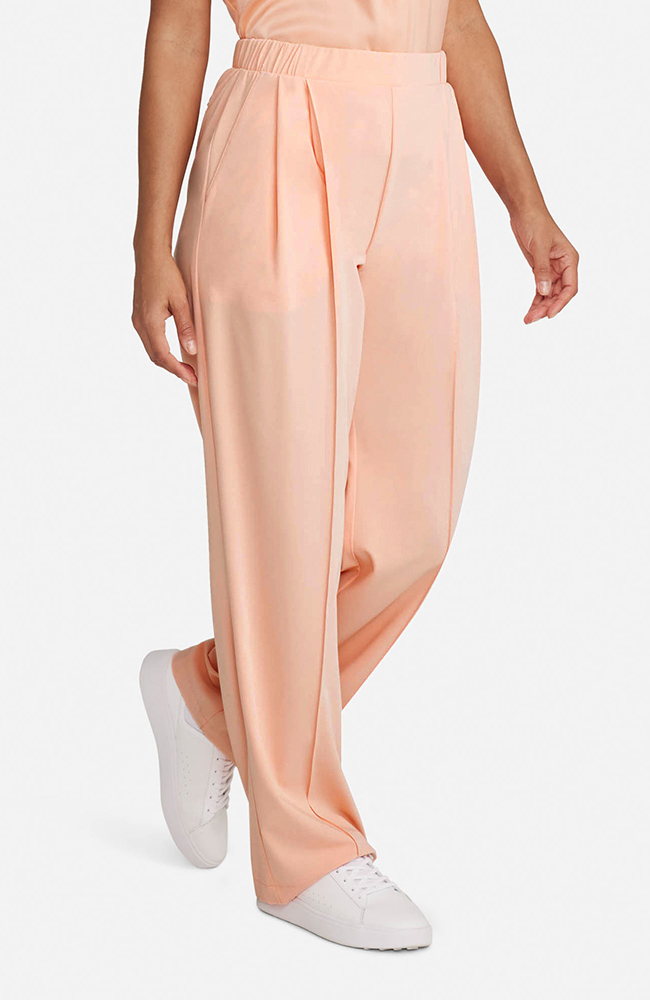 Women&rsquo;s Scrub Set: Cropped Button-Up Top & Pleated Wide Leg Pant, , large