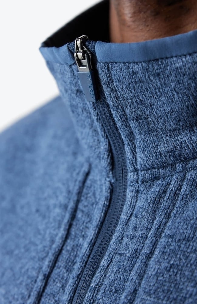 Men's Strata Performance Fleece Scrub Jacket, SBL Slate Blue | blue, large
