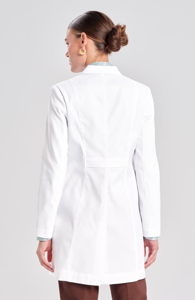 Women's Rebecca Slim Fit 33&frac14;" Lab Coat, WHT White | white, large