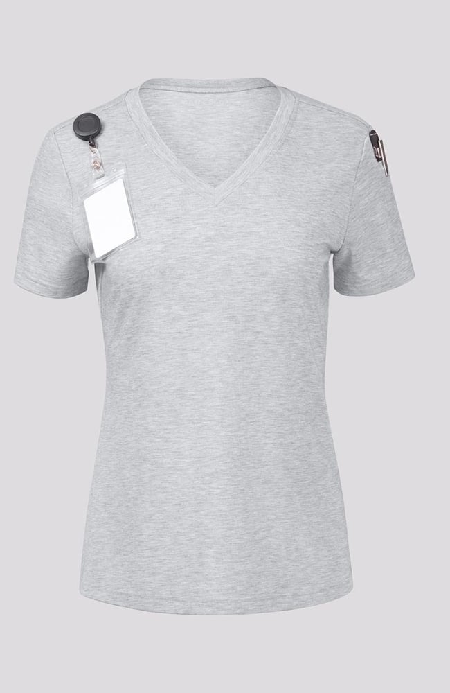 Women's Eco Short Sleeve Tee, LGH Light Heather Grey | grey, large
