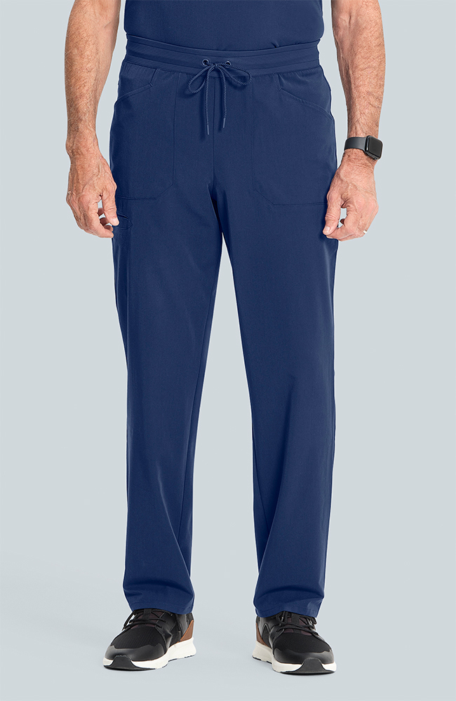 Men's Zephyr 5-Pocket Straight Leg Scrub Pant, NAV Navy, large