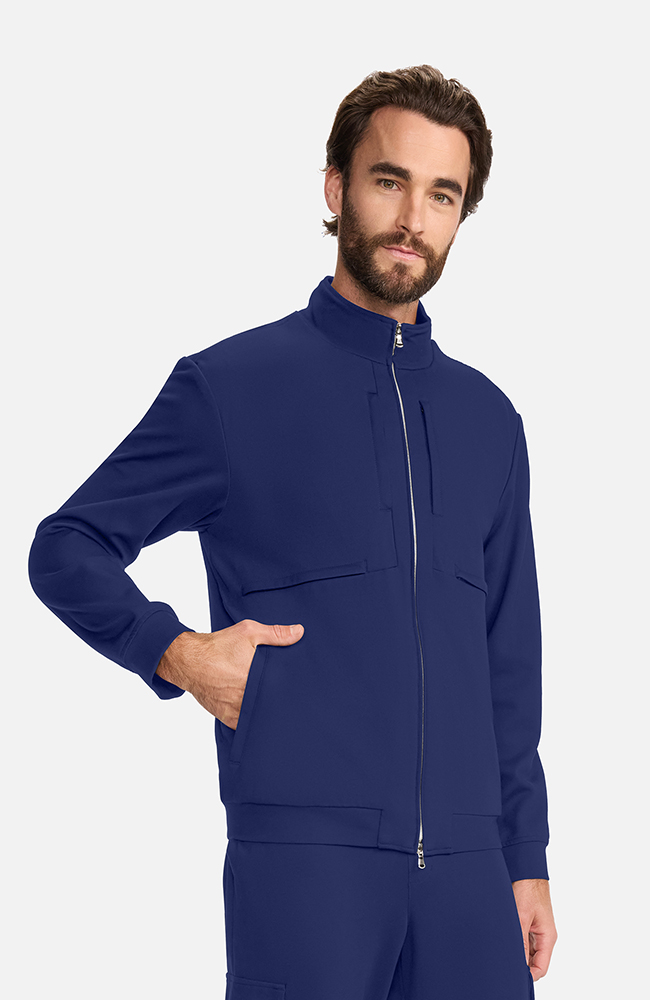 Men's Ponte Track Jacket, NAV Navy, large