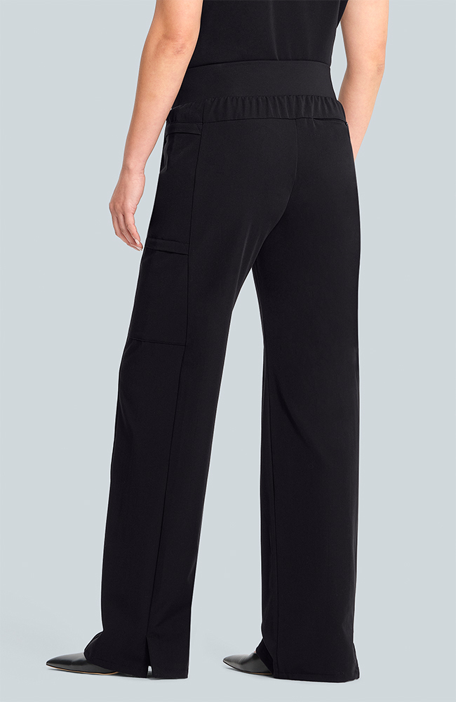Women's Anemone 5-Pocket Straight Leg Scrub Pant, BLK Black | black, large