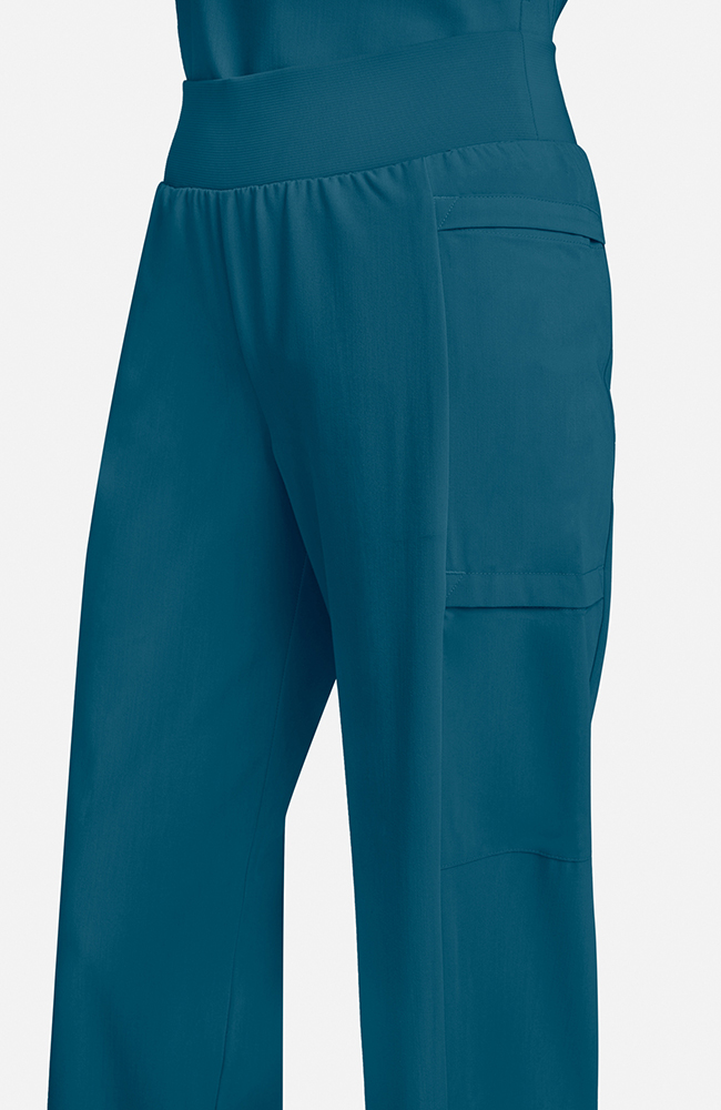 Women's Anemone 5-Pocket Straight Leg Scrub Pant, CAR Caribbean Blue | caribbean blue, large