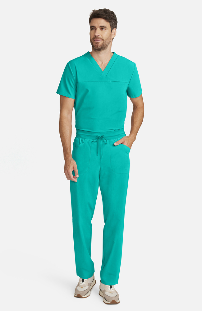 Men's Zephyr 5-Pocket Straight Leg Scrub Pant, SGR Surgical Green | green, large