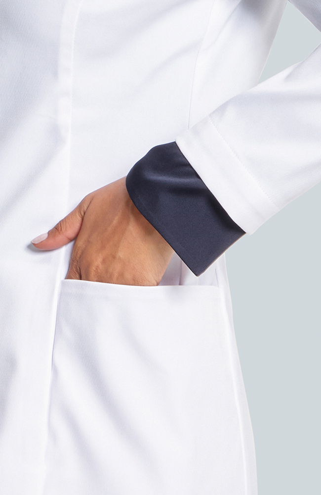 Women's Merit P. Slim Fit 31" Lab Coat, WHT White | white, large