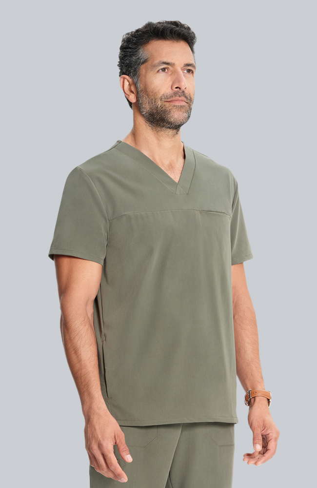 Men's Scrub Set: Vapor 3-Pocket Top &  Zephyr Straight Leg Pant, OLV Olive | olive, large