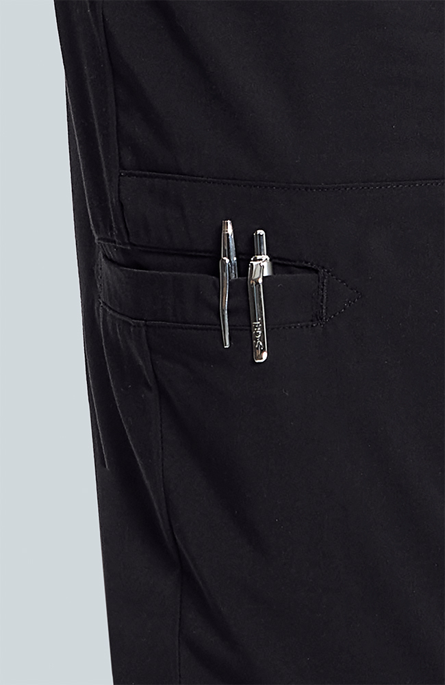 Men's Zephyr 5-Pocket Straight Leg Scrub Pant, BLK Black, large