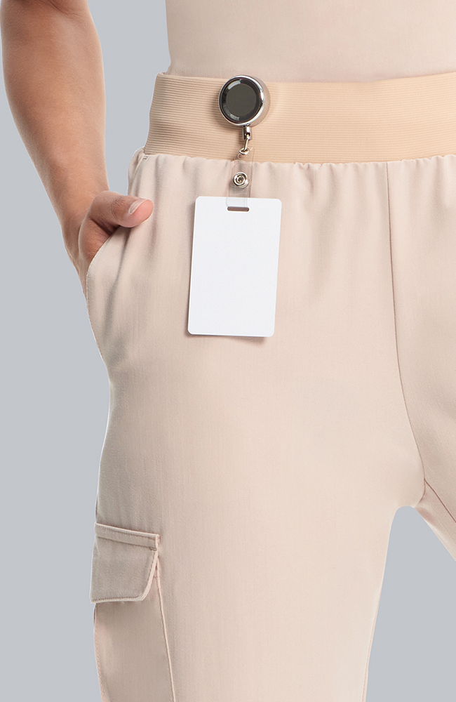 Women's Scrub Set: Flora 3-Pocket Top & Bosque Jogger Pant, TAT Toasted Tan, large