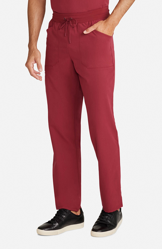 Men's Zephyr 5-Pocket Straight Leg Scrub Pant, CHW Cherry Wood | red, large