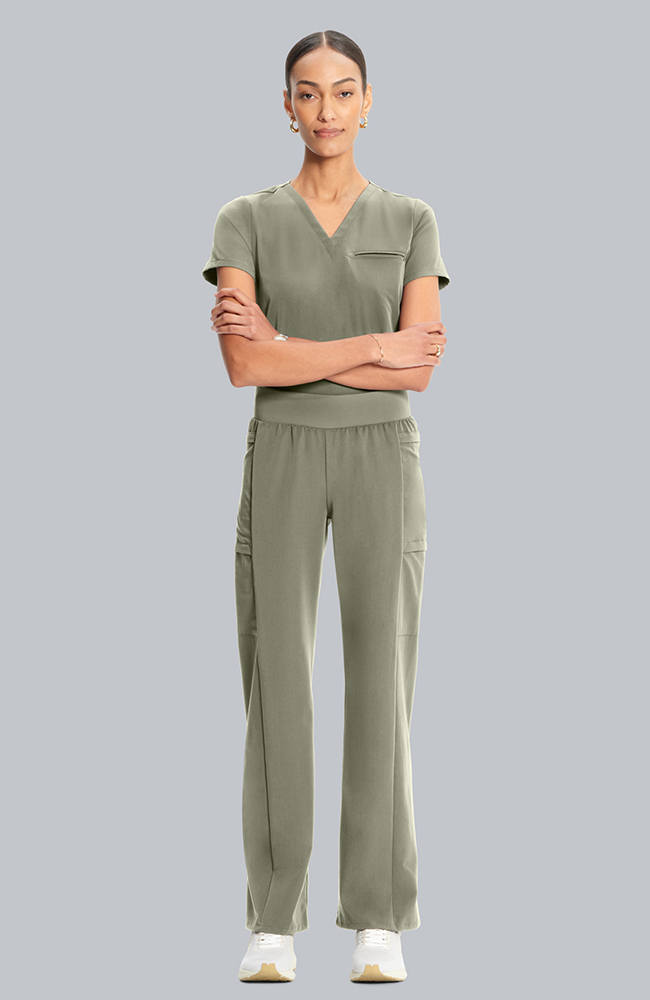 Women's Anemone 5-Pocket Straight Leg Scrub Pant, OLV Olive | olive, large
