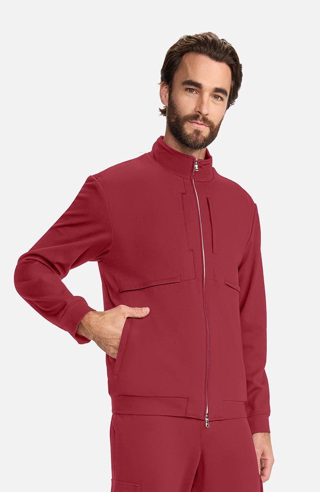 Men's Ponte Track Jacket, CHW Cherry Wood | red, large