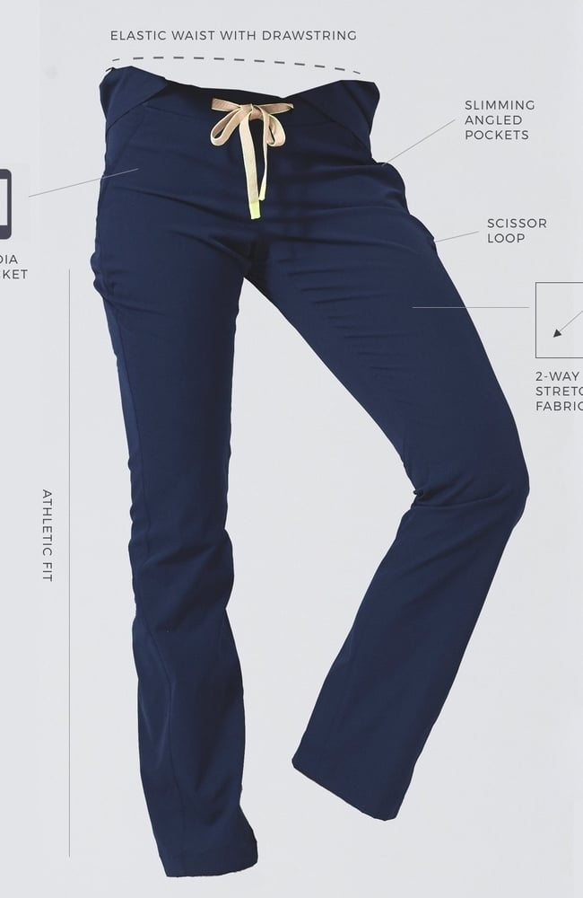 Women's Argon Scrub Pant, BLK Black | black, large